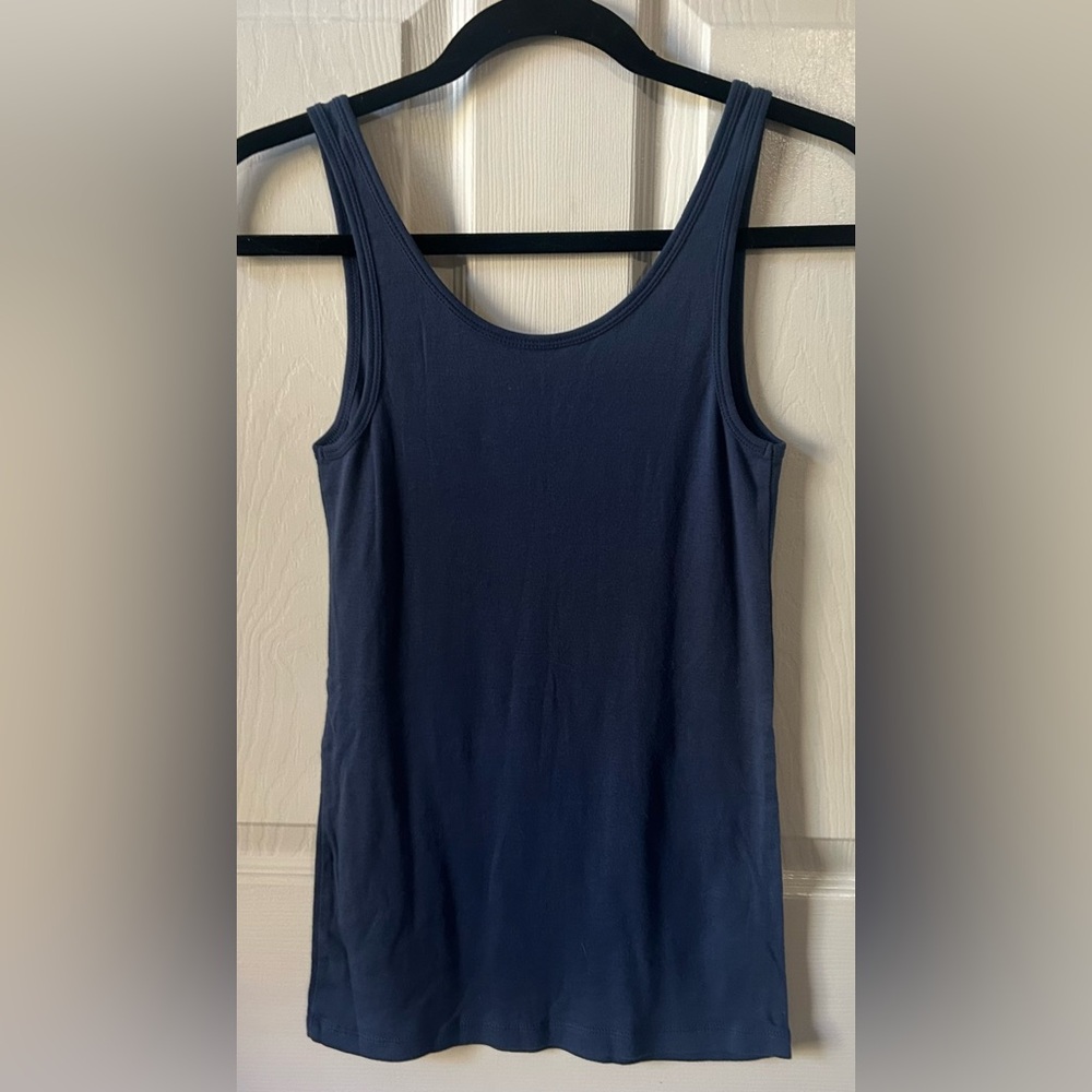 Ann Taylor LOFT Classic Navy Blue Women's Tank Top